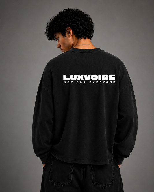 LUXVÓIRE Charcoal Block Waffle Tee
