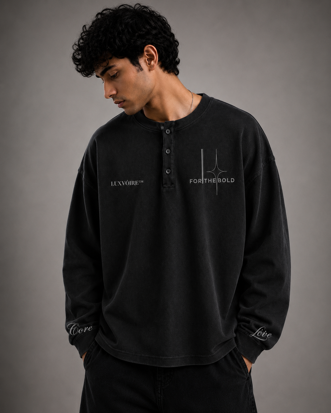 LUXVÓIRE Zenith Core Waffle Tee